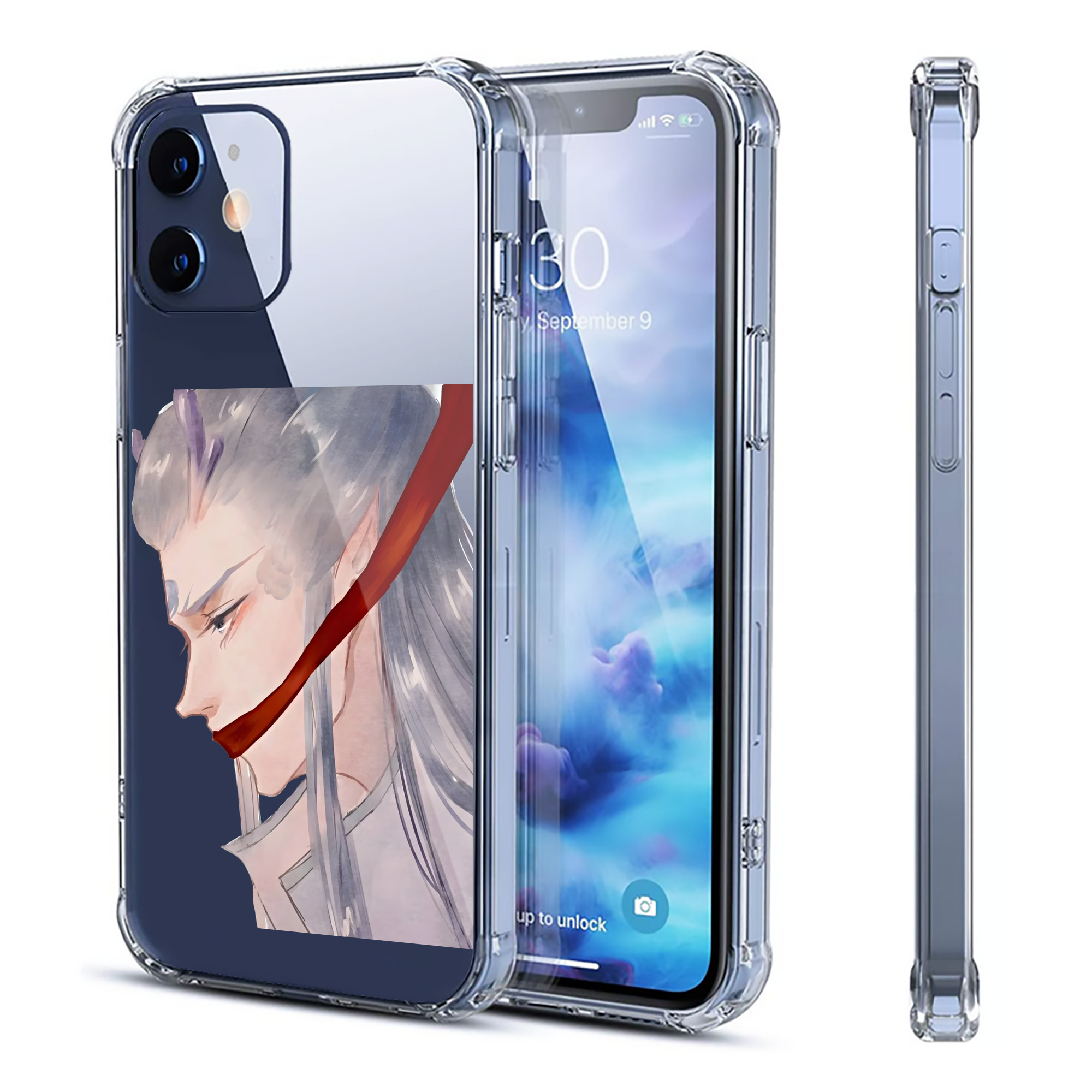 （画像用） Ne Zha 2 ナタ 魔童の大暴れ 【iPhone 12シリーズ対応】透明スマホケース（クリアソフトケース）